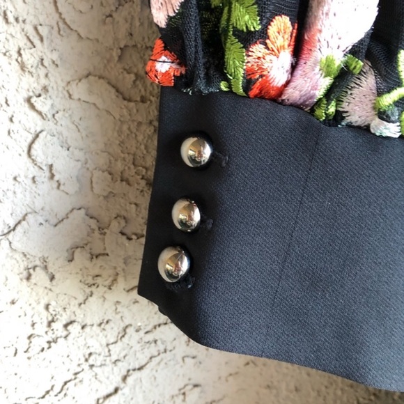 Embroidered Mesh Sleeve Dress - Picture 6 of 6